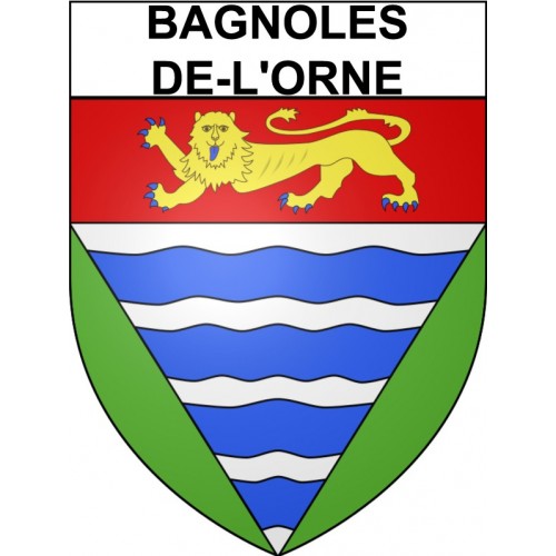 Bagnoles-de-l'Orne 61 ville Stickers blason autocollant adhésif