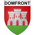 Domfront 61 ville Stickers blason autocollant adhésif
