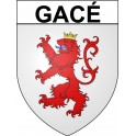 Gacé 61 ville Stickers blason autocollant adhésif