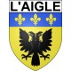 L'Aigle 61 ville Stickers blason autocollant adhésif