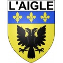 L'Aigle 61 ville Stickers blason autocollant adhésif