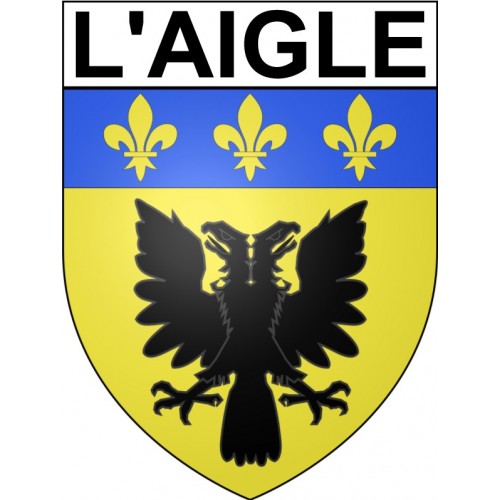L'Aigle 61 ville Stickers blason autocollant adhésif