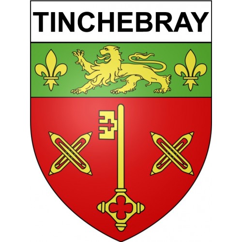 Tinchebray 61 ville Stickers blason autocollant adhésif