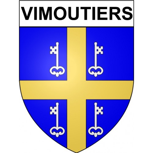 Vimoutiers 61 ville Stickers blason autocollant adhésif