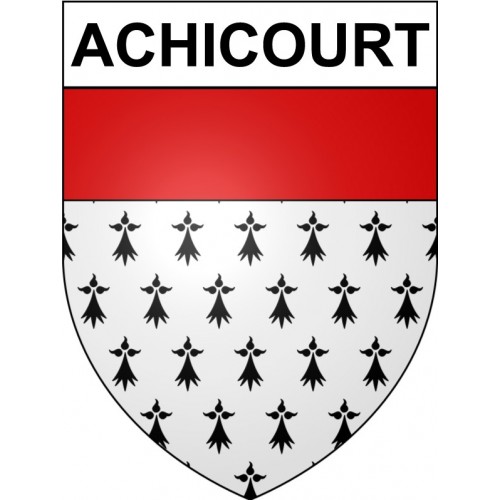 Achicourt 62 ville Stickers blason autocollant adhésif
