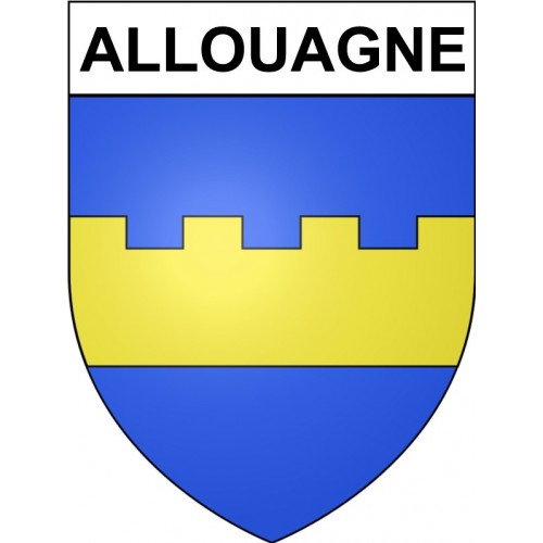 Allouagne 62 ville Stickers blason autocollant adhésif