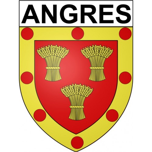 Angres 62 ville Stickers blason autocollant adhésif