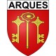 Arques 62 ville Stickers blason autocollant adhésif