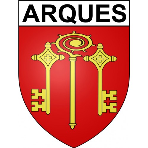 Stickers coat of arms Arques adhesive sticker