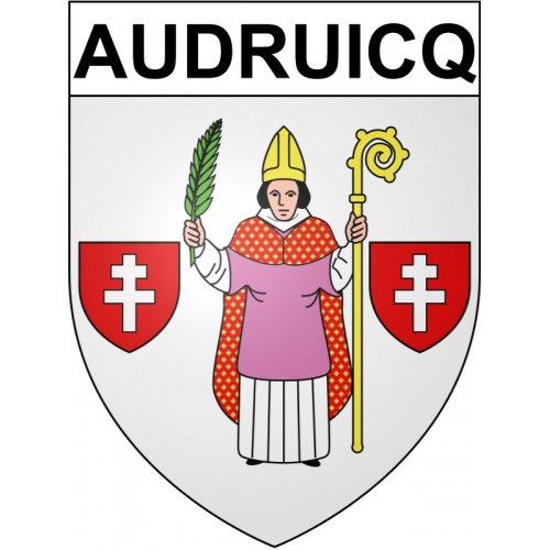 Audruicq Sticker wappen, gelsenkirchen, augsburg, klebender aufkleber