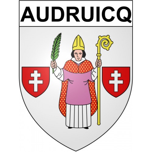 Stickers coat of arms Audruicq adhesive sticker