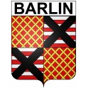 Barlin 62 ville Stickers blason autocollant adhésif