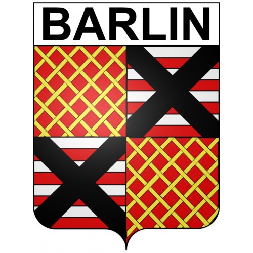 Barlin 62 ville Stickers blason autocollant adhésif