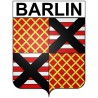 Barlin Sticker wappen, gelsenkirchen, augsburg, klebender aufkleber