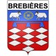 Brebières 62 ville Stickers blason autocollant adhésif