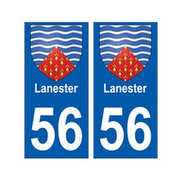 56 Lanester blason autocollant plaque stickers ville