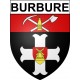 Burbure Sticker wappen, gelsenkirchen, augsburg, klebender aufkleber