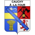Cauchy-à -la-Tour 62 ville Stickers blason autocollant adhésif