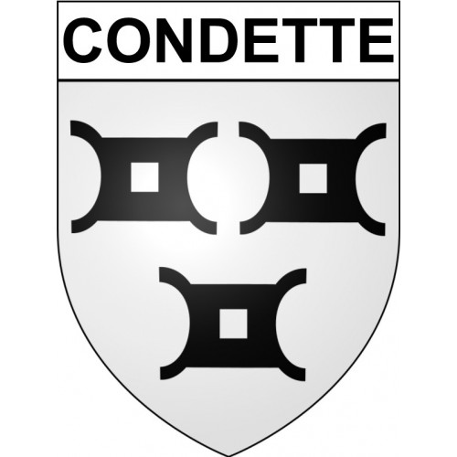 Condette 62 ville Stickers blason autocollant adhésif