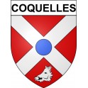 Coquelles 62 ville Stickers blason autocollant adhésif
