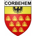 Corbehem 62 ville Stickers blason autocollant adhésif