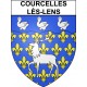 Courcelles-lès-Lens 62 ville Stickers blason autocollant adhésif