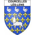 Courcelles-lès-Lens 62 ville Stickers blason autocollant adhésif