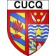 Cucq 62 ville Stickers blason autocollant adhésif