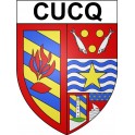 Cucq 62 ville Stickers blason autocollant adhésif