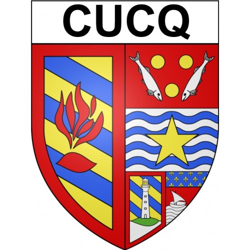 Cucq 62 ville Stickers blason autocollant adhésif