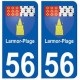 56 Larmor-Plage blason autocollant plaque stickers ville