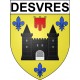 Desvres 62 ville Stickers blason autocollant adhésif