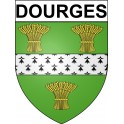 Dourges 62 ville Stickers blason autocollant adhésif