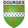 Stickers coat of arms Dourges adhesive sticker
