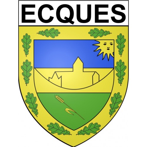 Ecques Sticker wappen, gelsenkirchen, augsburg, klebender aufkleber