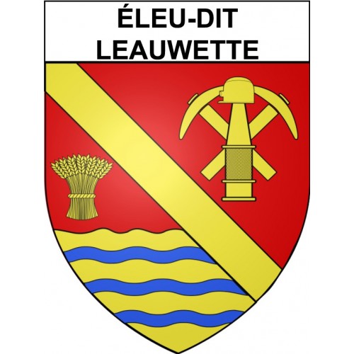 éleu-dit-Leauwette 62 ville Stickers blason autocollant adhésif