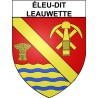 éleu-dit-Leauwette Sticker wappen, gelsenkirchen, augsburg, klebender aufkleber