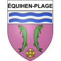 équihen-Plage 62 ville Stickers blason autocollant adhésif