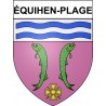 Stickers coat of arms équihen-Plage adhesive sticker