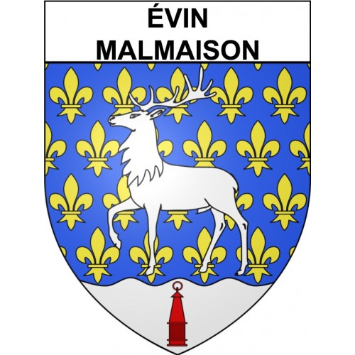 évin-Malmaison 62 ville Stickers blason autocollant adhésif