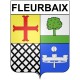 Pegatinas escudo de armas de Fleurbaix adhesivo de la etiqueta engomada