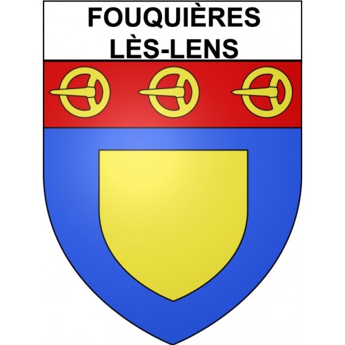 Fouquières-lès-Lens 62 ville Stickers blason autocollant adhésif