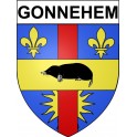 Gonnehem 62 ville Stickers blason autocollant adhésif