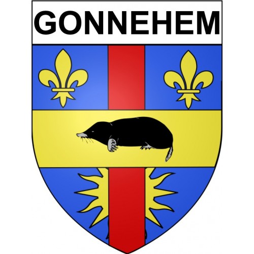 Gonnehem 62 ville Stickers blason autocollant adhésif