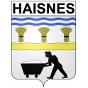 Haisnes 62 ville Stickers blason autocollant adhésif