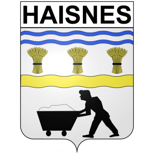 Haisnes 62 ville Stickers blason autocollant adhésif