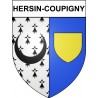 Hersin-Coupigny 62 ville Stickers blason autocollant adhésif