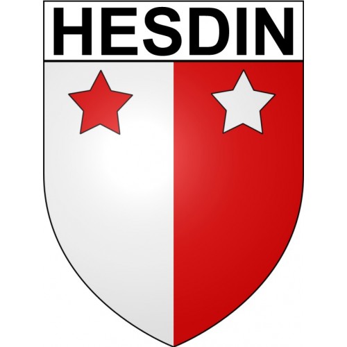 Hesdin 62 ville Stickers blason autocollant adhésif
