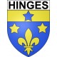 Hinges 62 ville Stickers blason autocollant adhésif