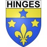 Hinges 62 ville Stickers blason autocollant adhésif